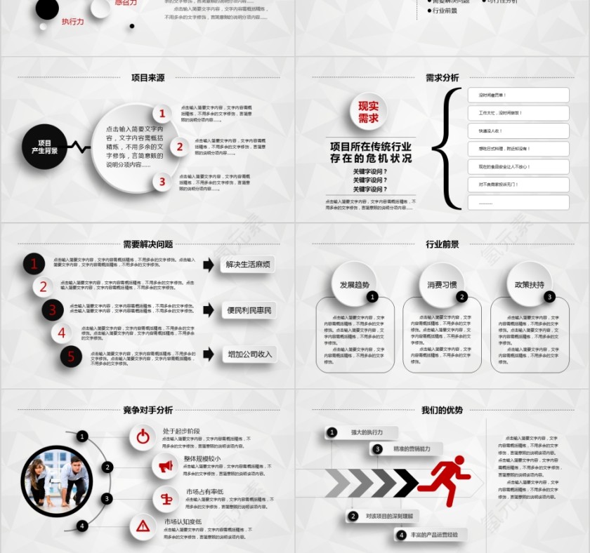 简约大气商业项目融资企划书ppt模版第3张