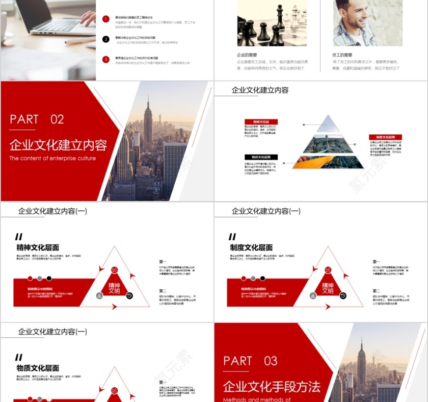 企业文化介绍动态PPT模板 第2张