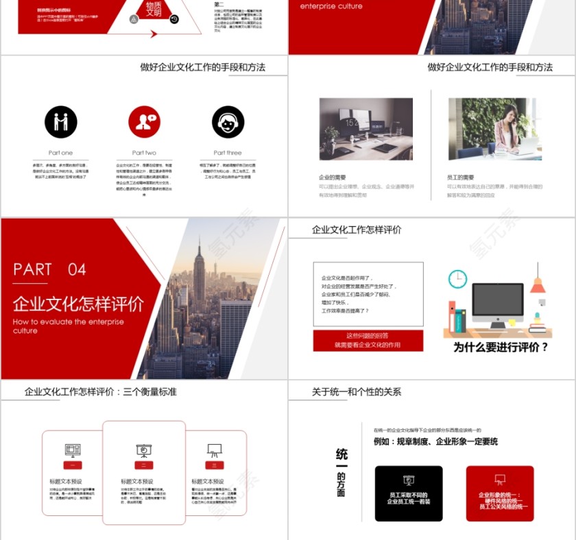 企业文化介绍动态PPT模板 第3张