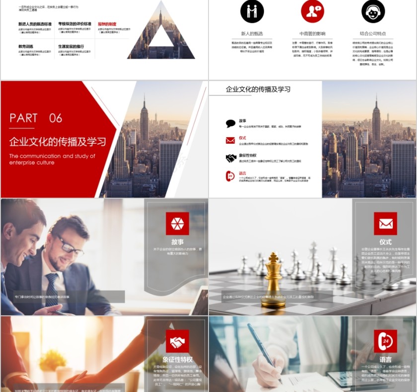 企业文化介绍动态PPT模板 第5张