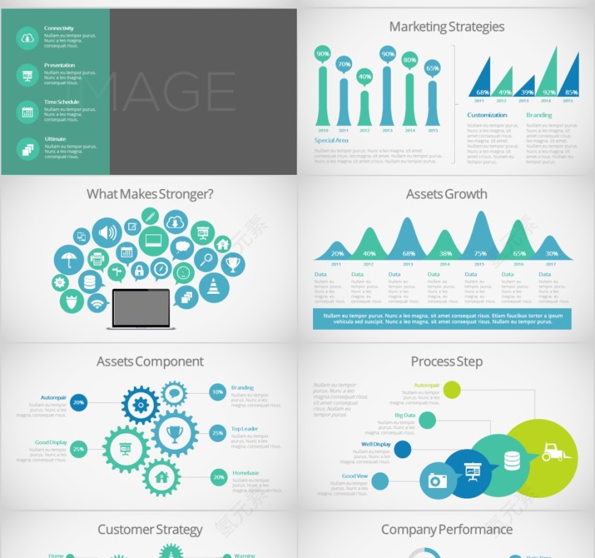 欧美简约大方商业计划书PPT第13张