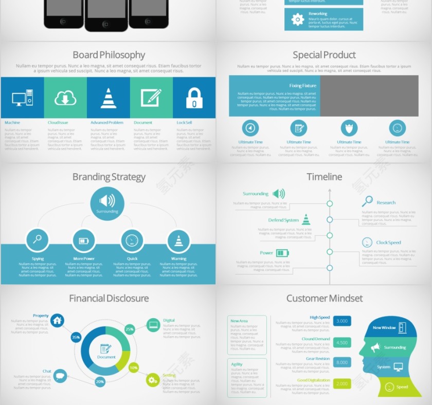 欧美简约大方商业计划书PPT第3张