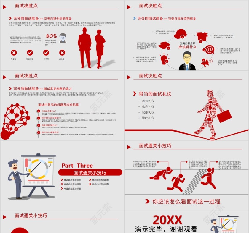 应聘面试技巧培训模版第4张