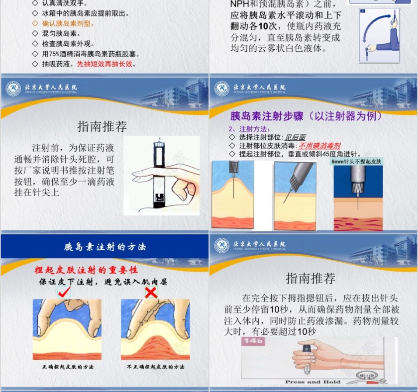 胰岛素规范注射的指导ppt模板第6张