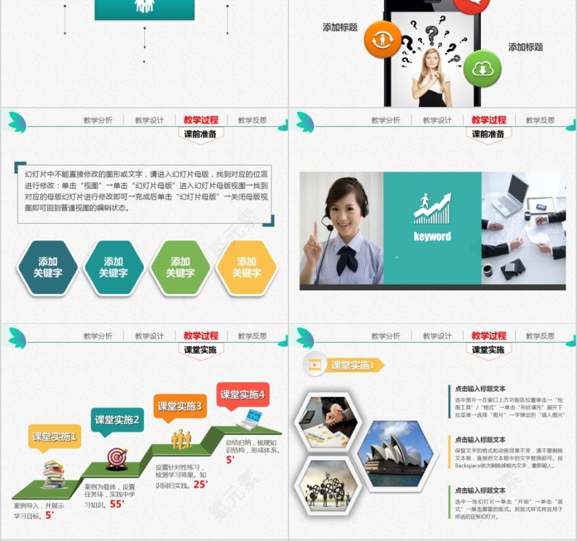简约信息化教学设计培训ppt模板第4张