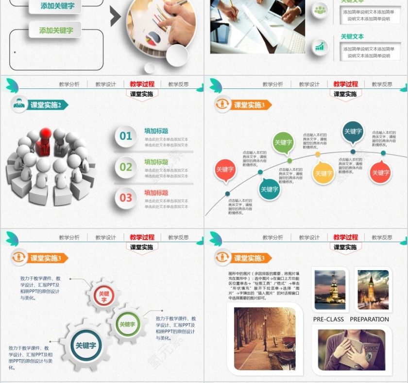简约信息化教学设计培训ppt模板第6张