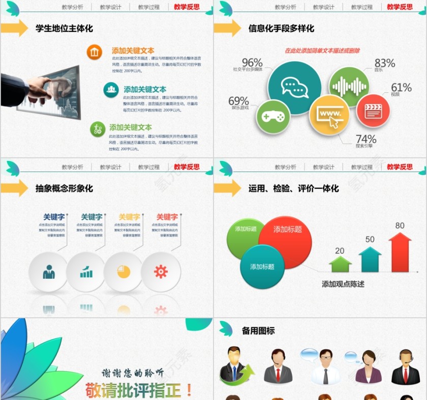 简约信息化教学设计培训ppt模板第9张