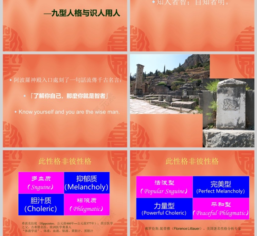 九型人格PPT模板 第2张