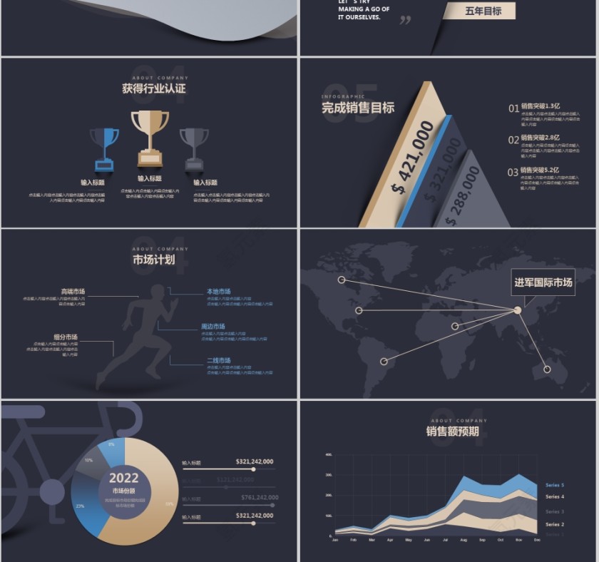 黑色大气20xx商业项目计划书ppt模版第7张