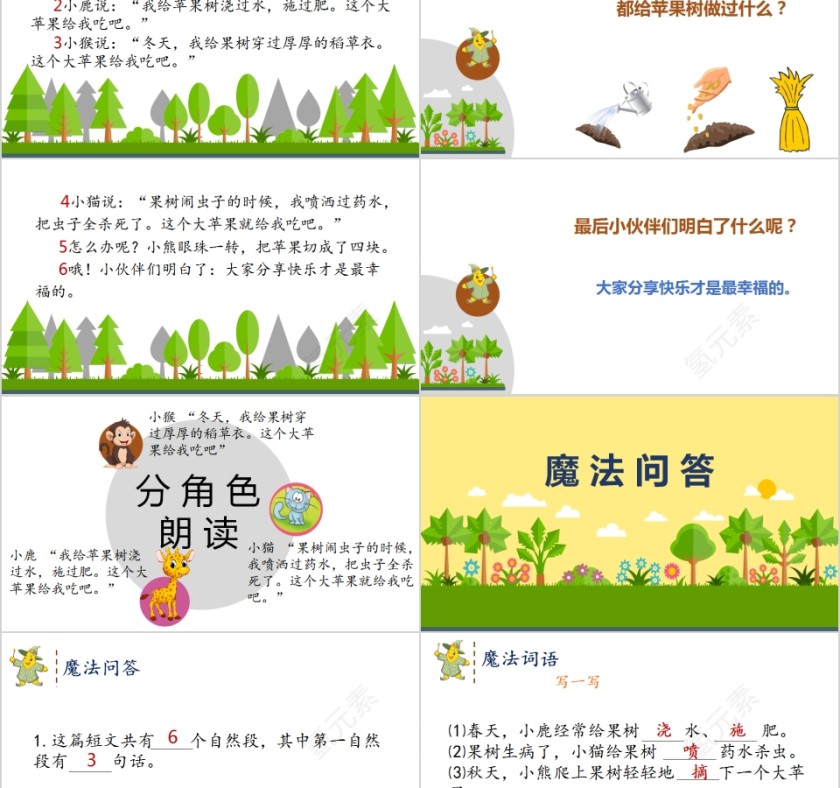 第一个苹果幼小衔接教学课件PPT模板第2张