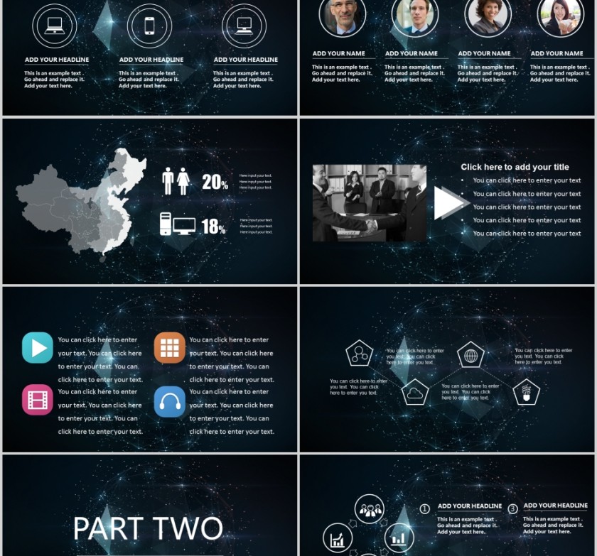   欧美经典商务时尚工作总结PPT模板第2张