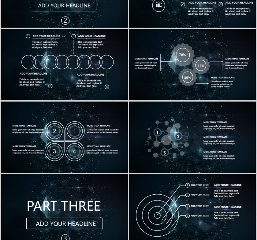   欧美经典商务时尚工作总结PPT模板第3张