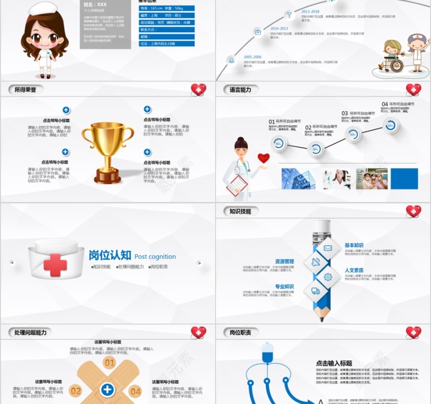 护士长竞聘ppt模板岗位述职报告竞聘演讲PPT素材幻灯片第2张