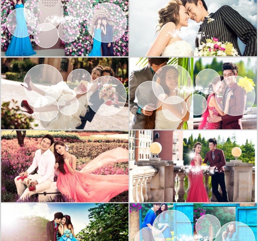 简约唯美玫瑰花背景主题爱情婚礼PPT第5张