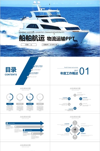 船舶航运 物流运输PPT