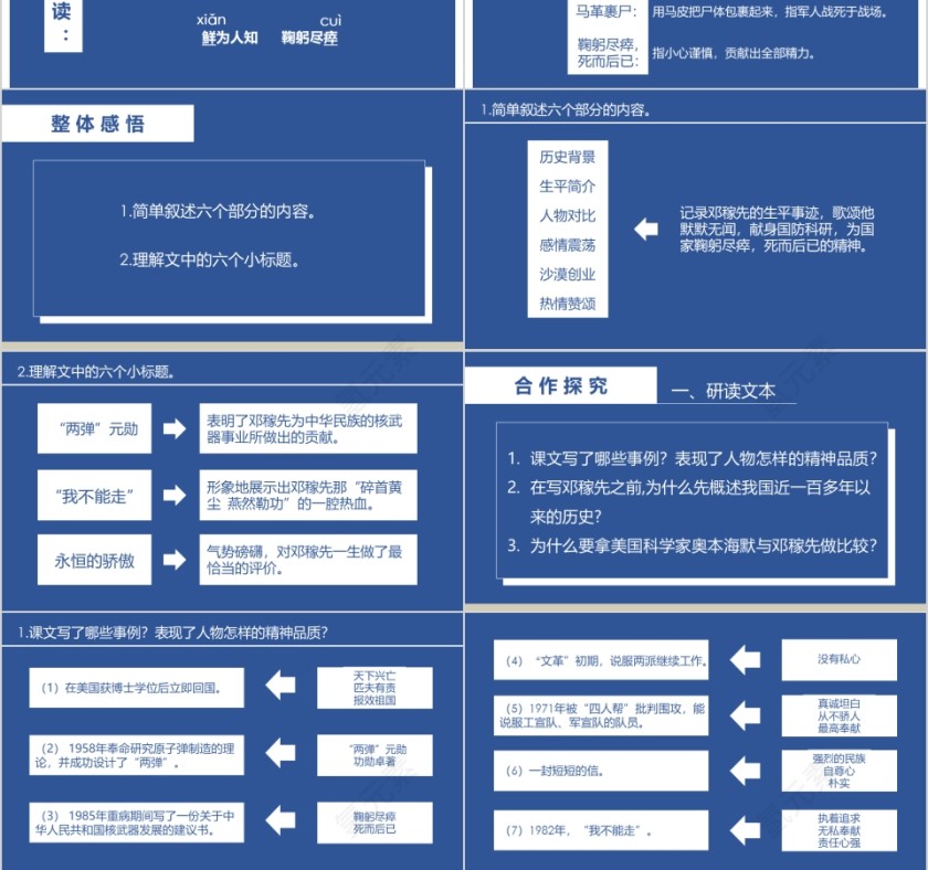 七年级语文课件《邓稼先》PPT 第3张