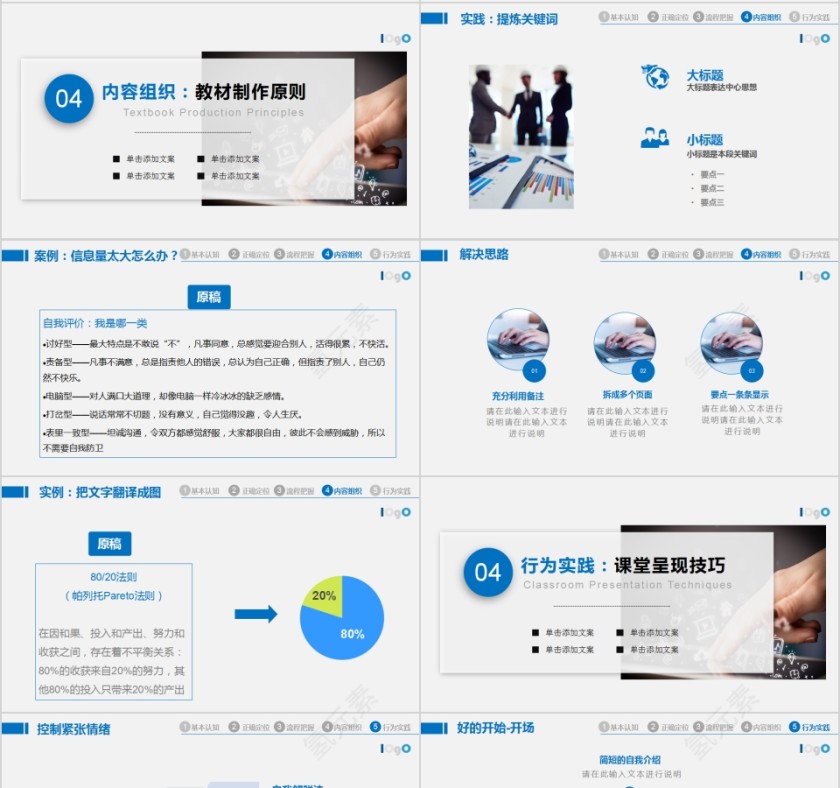 简约清新内训师培训与团队建设PPT模板第4张