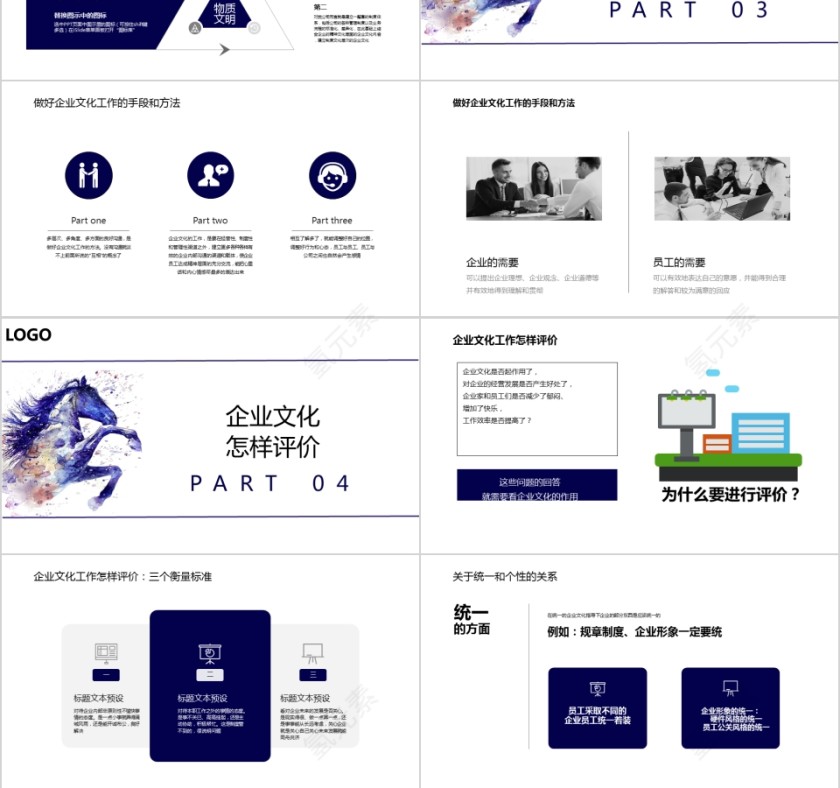 2019简约商务风企业团队文化建设企业文化建立PPT模板第3张