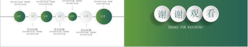 绿色扁平化商务城市规划建设PPT模板第5张