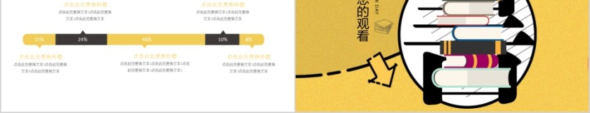 黄色简约世界读书日PPT模板第5张