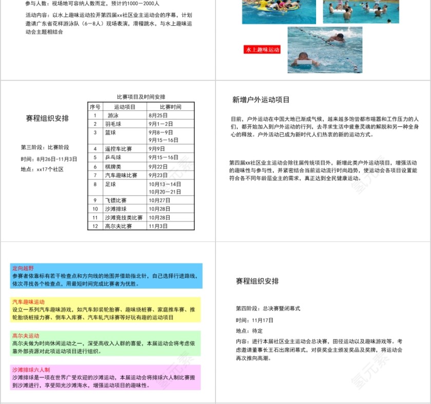 房地产运动会策划方案PPT第4张