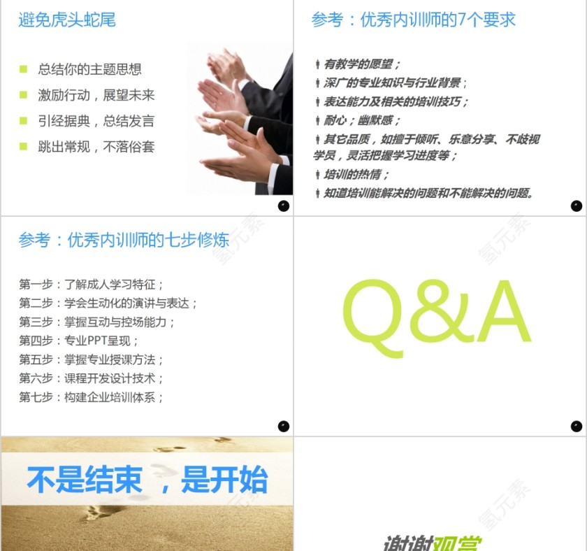 简约清新内训师培训PPT课件第13张