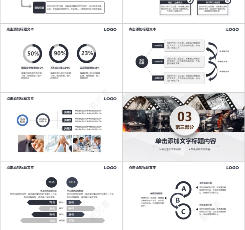 简约模板影视媒体传媒行业动态幻灯片宣传策划推广报告制作第3张