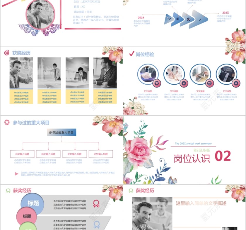 简约清新年岗位竞聘报告PPT第2张