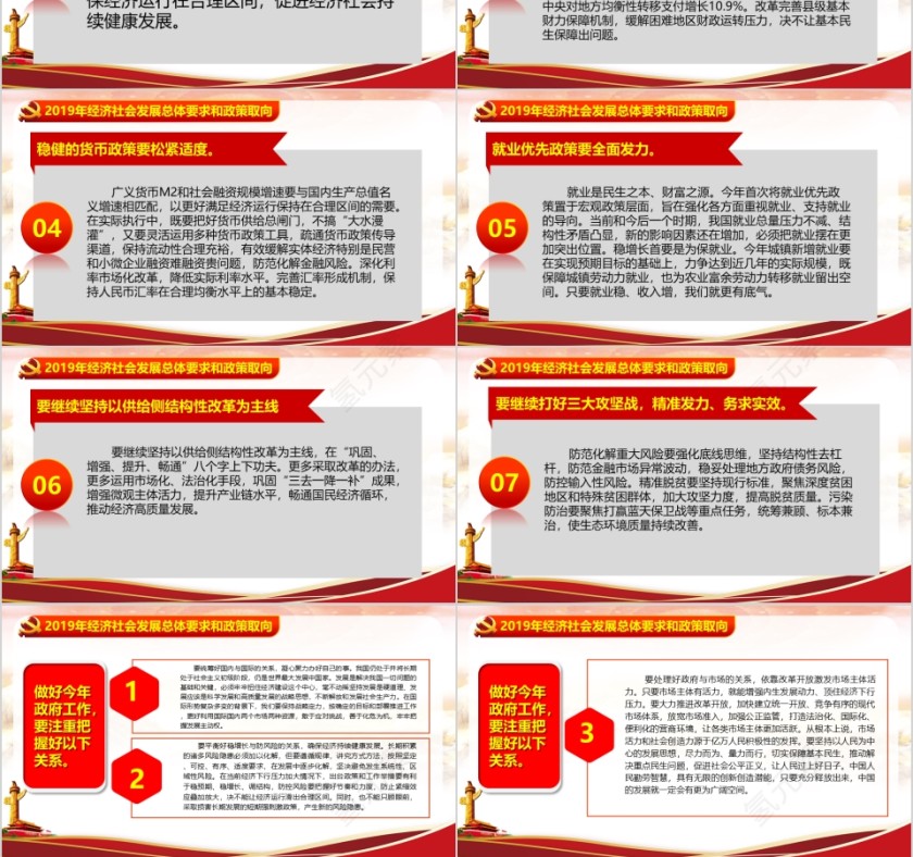 2019政府工作报告精讲解读模板第6张