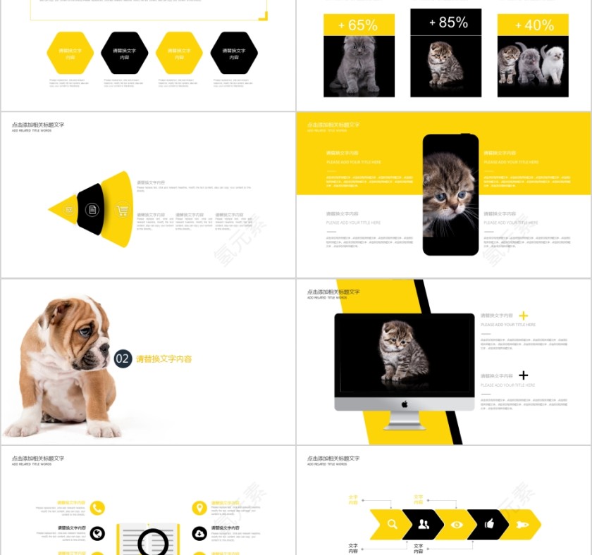 宠物食品宠物行业PPT模板第2张