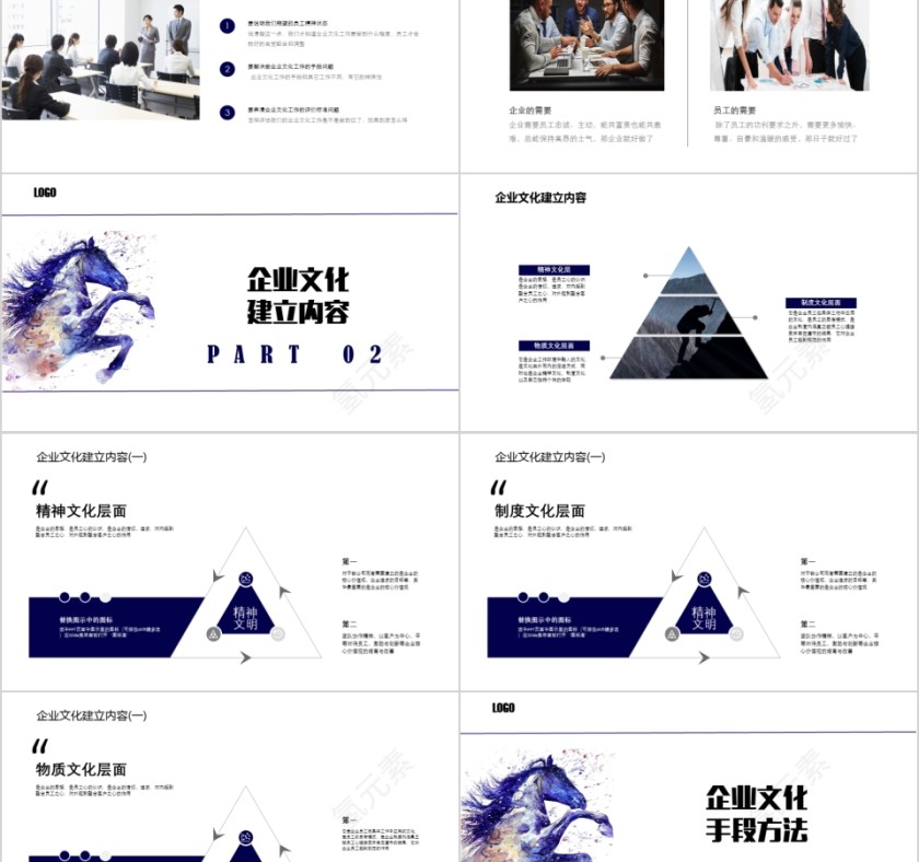 企业文化介绍动态PPT模板第2张