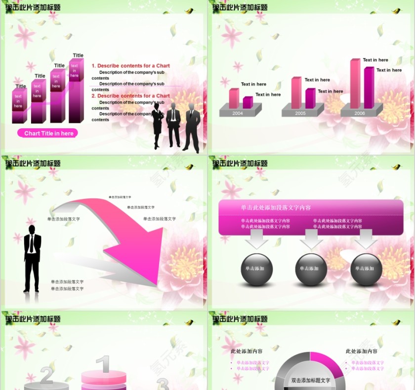 绿色简约美容美体spa模板PPT第5张