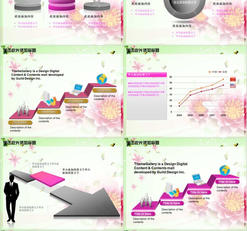 绿色简约美容美体spa模板PPT第6张