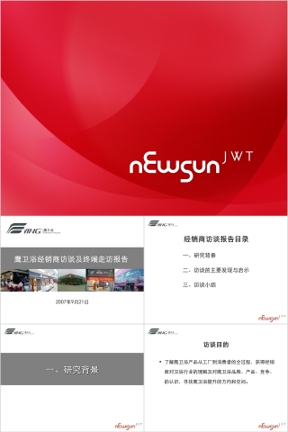 鹰卫浴经销商访谈报告PPT