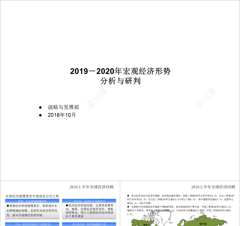 房地产宏观经济形势分析与研判PPT第1张