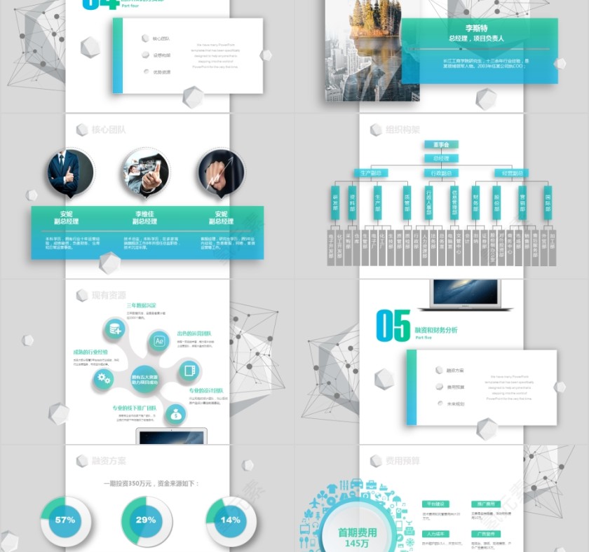 2019简约大气商业计划书模版第5张
