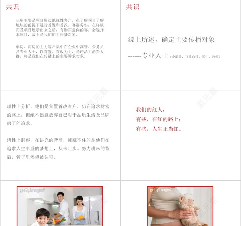 彩色简约房地产策略思考ppt第3张