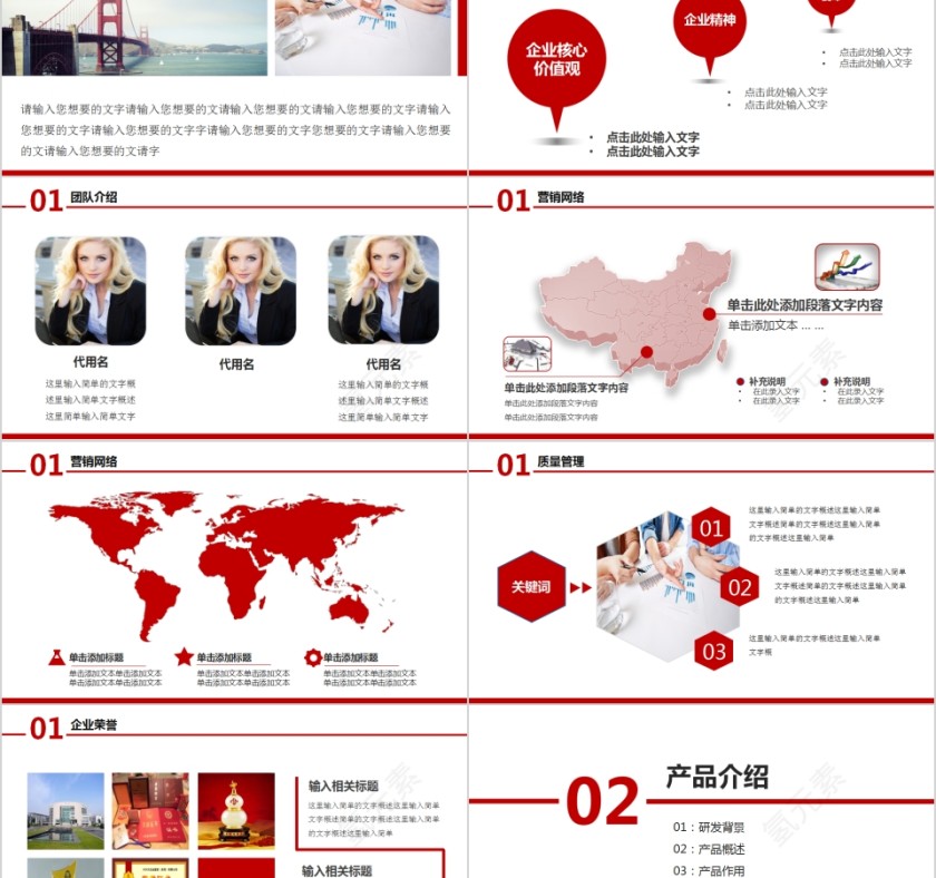 公司介绍产品宣传PPT模板第2张