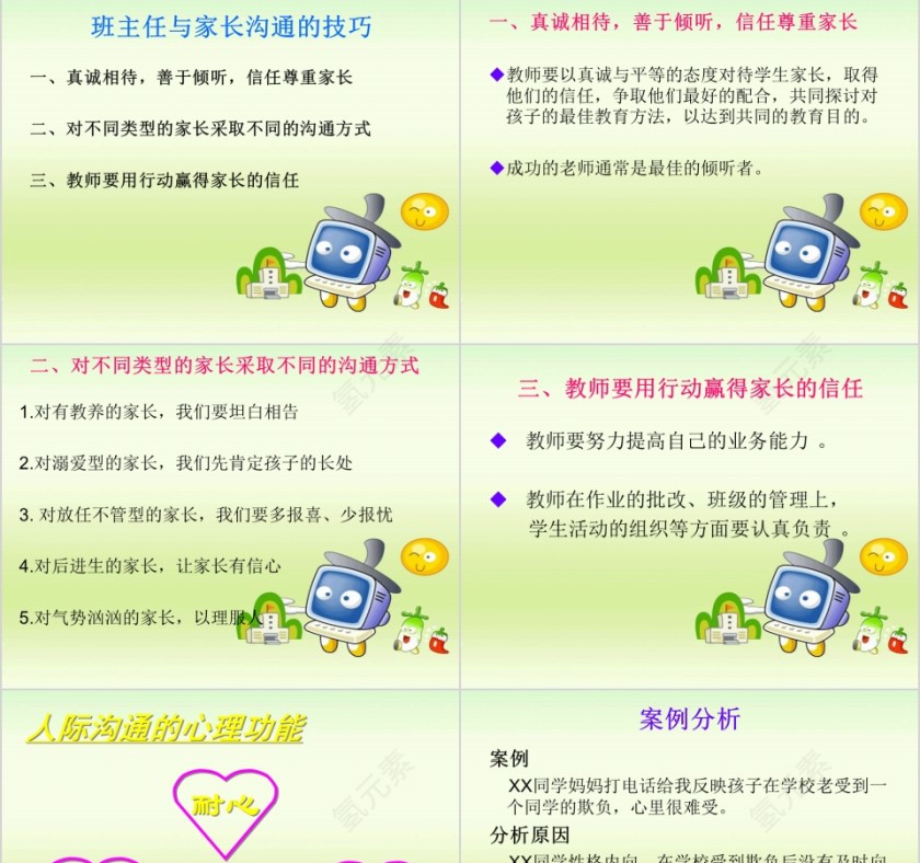 班主任与家长沟通的技巧PPT第3张