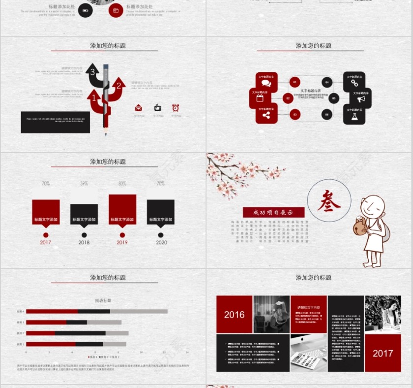 工作报告简约通用模版第3张