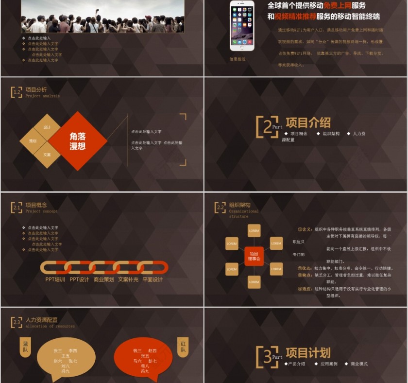 黑色大气商业项目计划书模版第2张