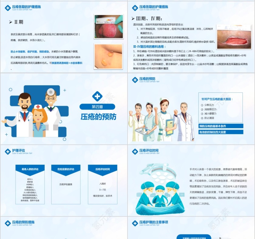 卡通简约压疮预防与护理PPT模板第4张