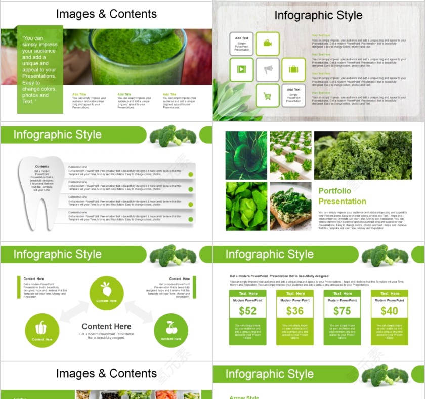天然绿色农业有机蔬菜农产品项目介绍PPT第4张
