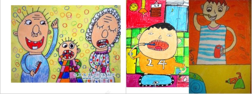 简约清新学习正确刷牙PPT课件第3张