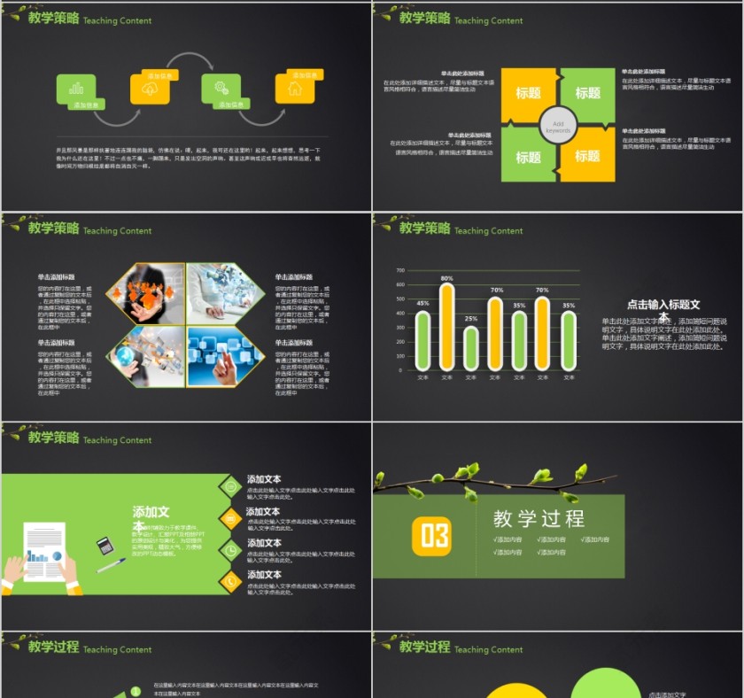 精美清新简约说课PPT第4张