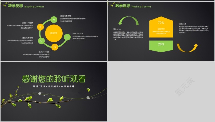 精美清新简约说课PPT第7张