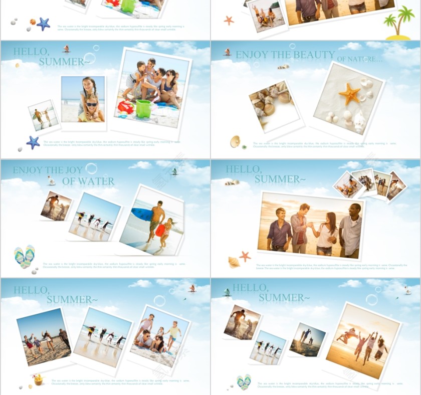 假日旅游摄影纪念册ppt模板第3张