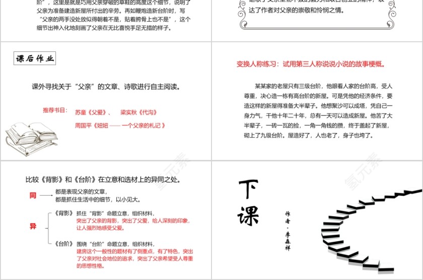 七年级语文课件《台阶》PPT第6张