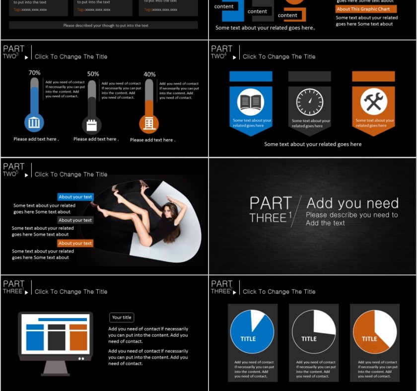 商务欧美ppt模板简约2019高端大气 商业工作汇报时尚极简风素材第3张