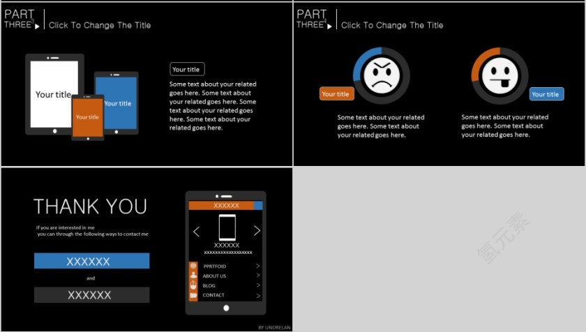 商务欧美ppt模板简约2019高端大气 商业工作汇报时尚极简风素材第4张